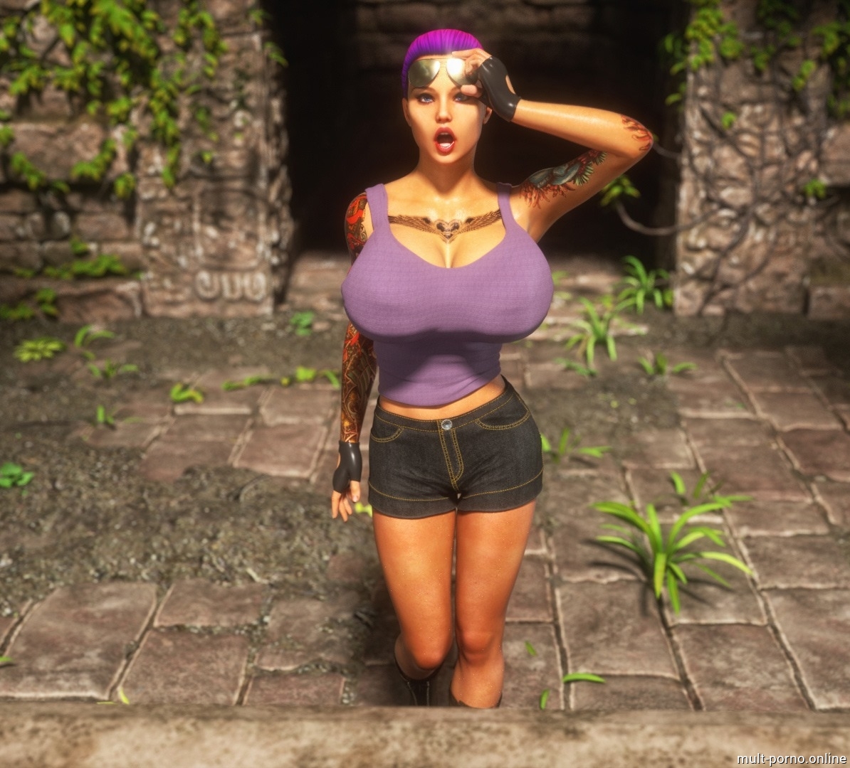 Monsters filled all of Lara Croft's holes with cum (Part 2) (+porn comics)