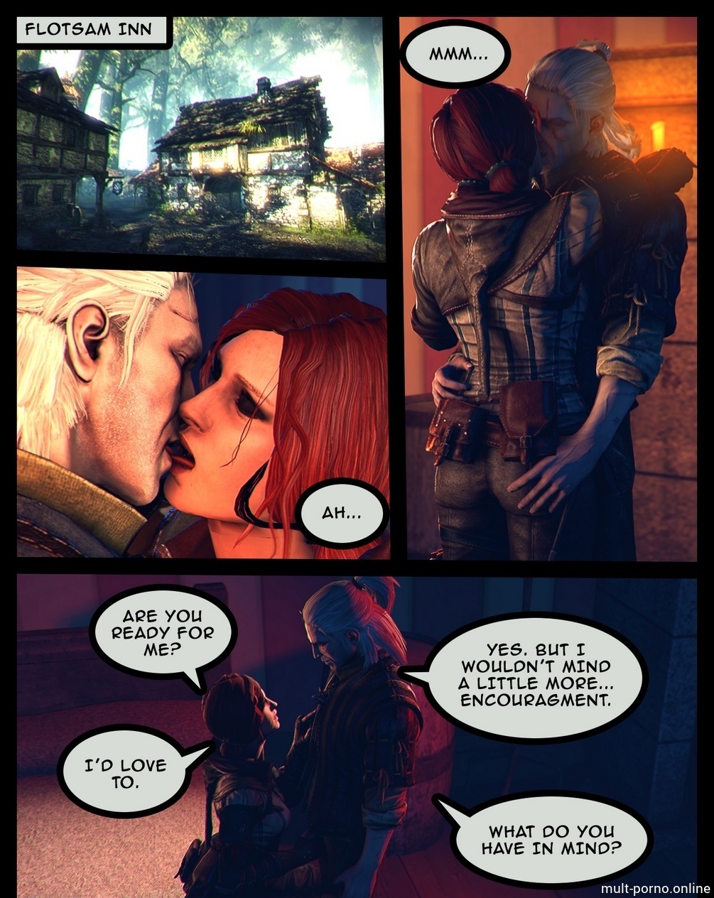 Triss fucks Ciri with a pink strap-on (+porn comics)