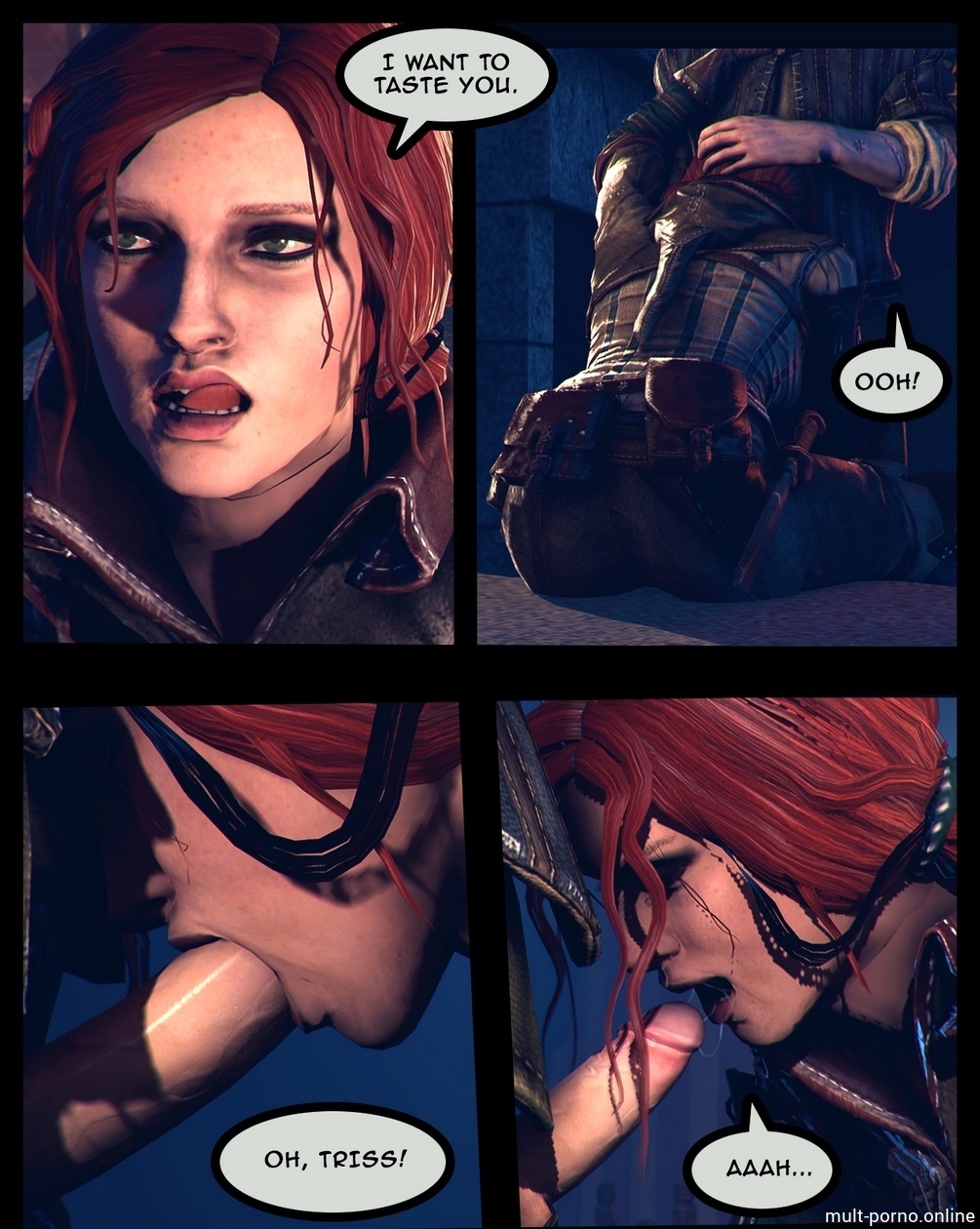 Triss fucks Ciri with a pink strap-on (+porn comics)