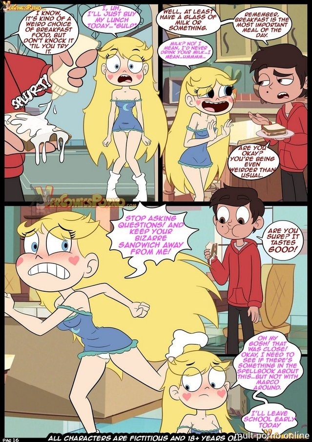 Star Butterfly leaks from masturbating with a magic wand (+porn comics)