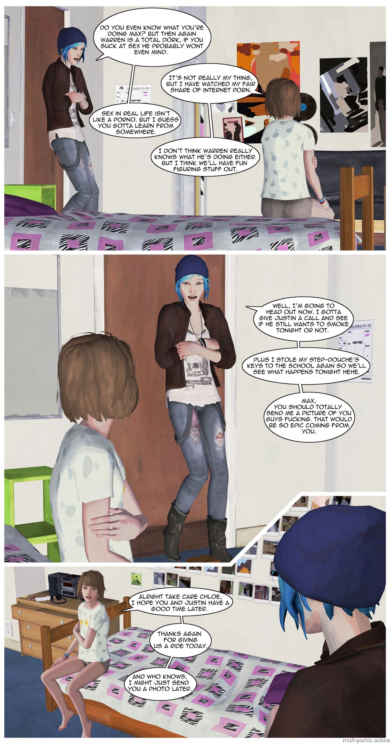 Masturbation by Chloe and Max Caulfield (Life Is Strange) (+porn comics)