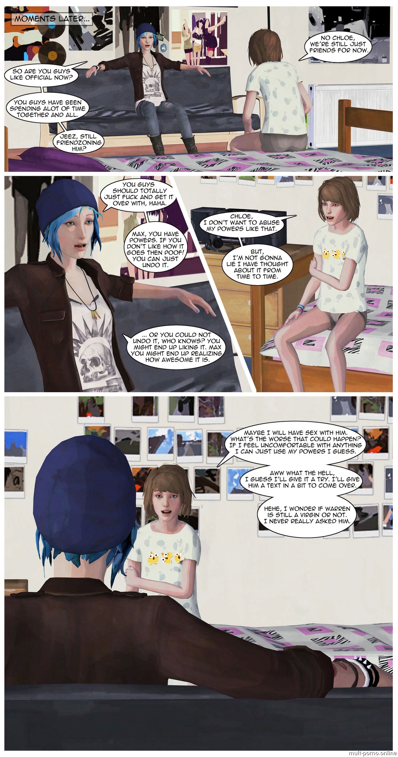 Masturbation by Chloe and Max Caulfield (Life Is Strange) (+porn comics)