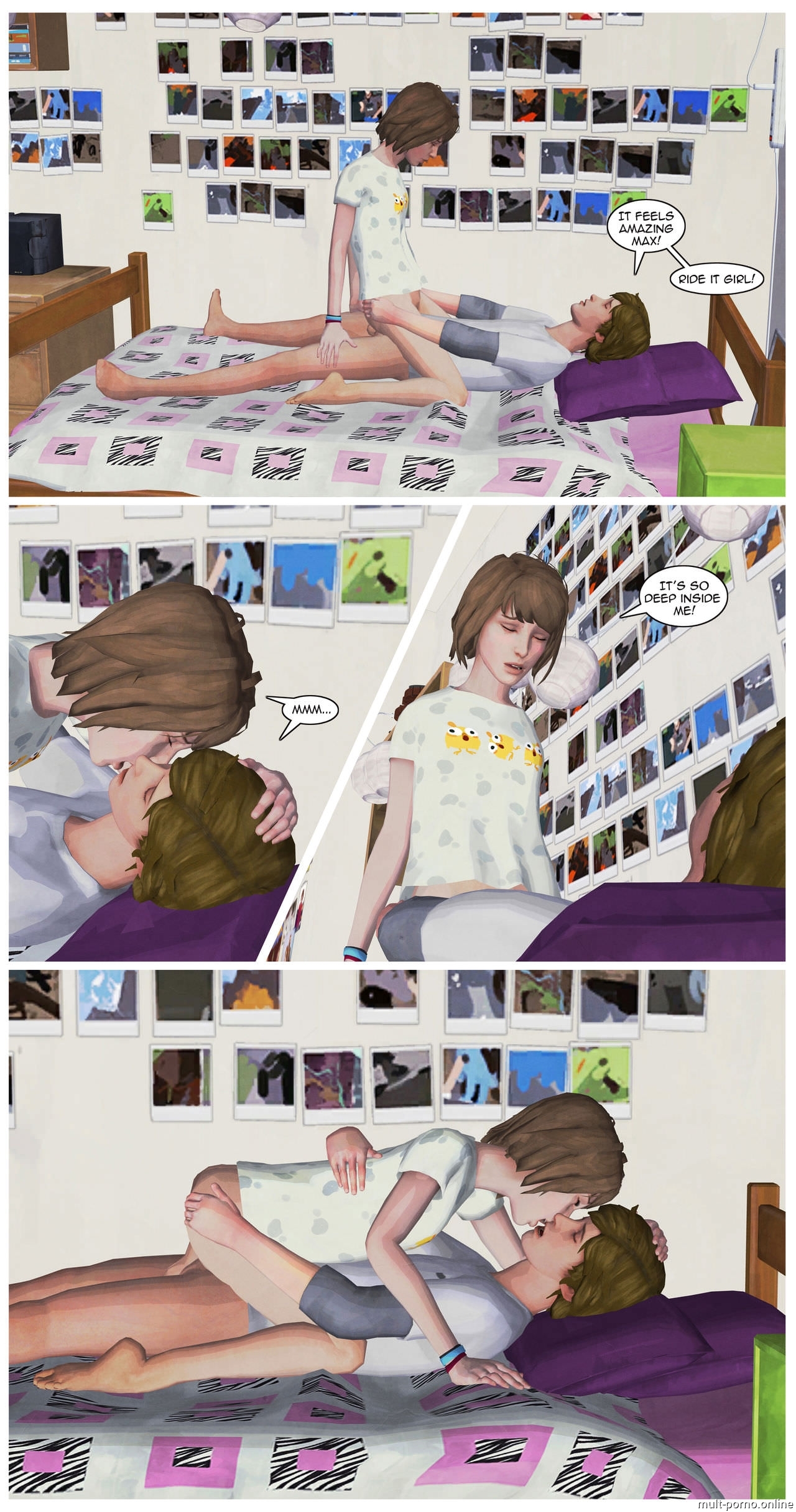 Masturbation by Chloe and Max Caulfield (Life Is Strange) (+porn comics)