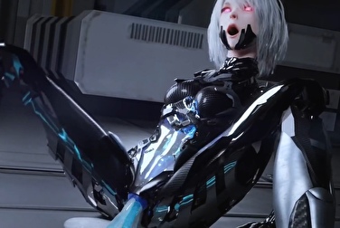 Yorha 2B is fucked by three tentacles and pumped full of cum
